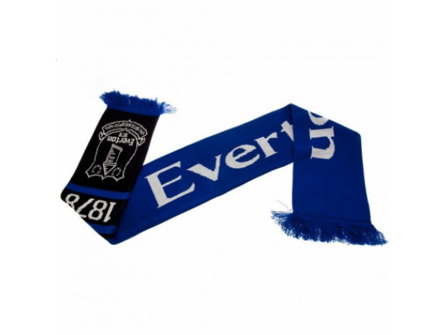 Pletený šál pre fanúšikov EVERTON F.C. Nero