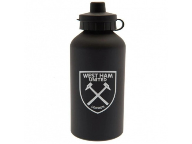 Fľaša na pitie WEST HAM UNITED F.C.  Aluminium Drinks Bottle Black, 500ml