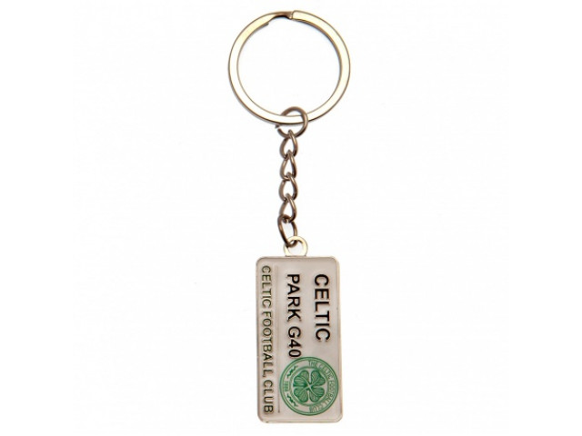 Kovový prívesok na kľúče CELTIC F.C. Street Sign Keyring