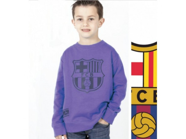 Chlapčenská bavlnená mikina FC BARCELONA Violet (BC06532)